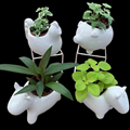 2.5" Ceramic Farm Animal w/ Foliage (Box of 24)